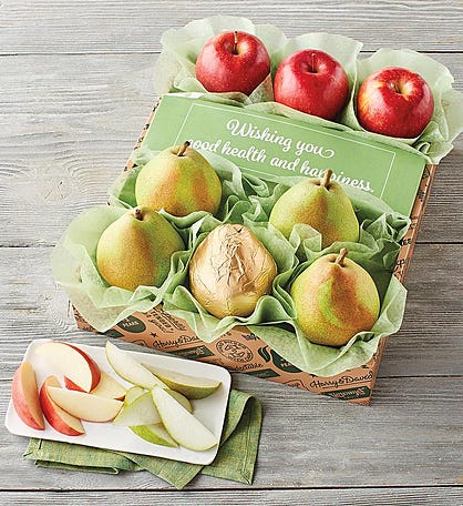 &#34;Healthy Wishes&#34; Pears and Apples